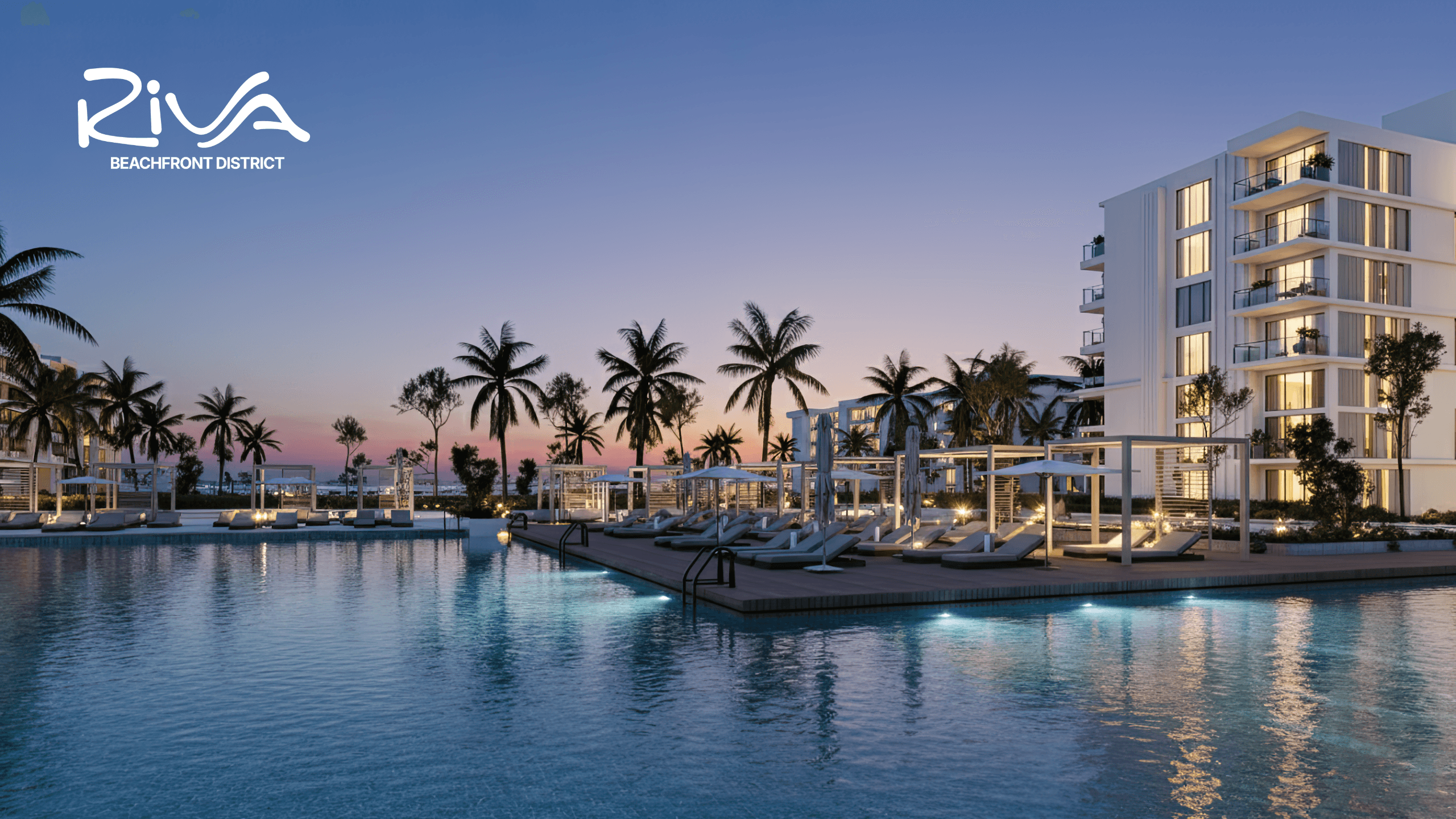 RIVA Hurghada beachfront apartments on Mamsha Promenade with Red Sea views